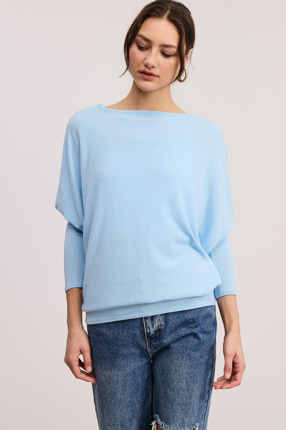 Jolie All Day Slouch Top (Air Blue)