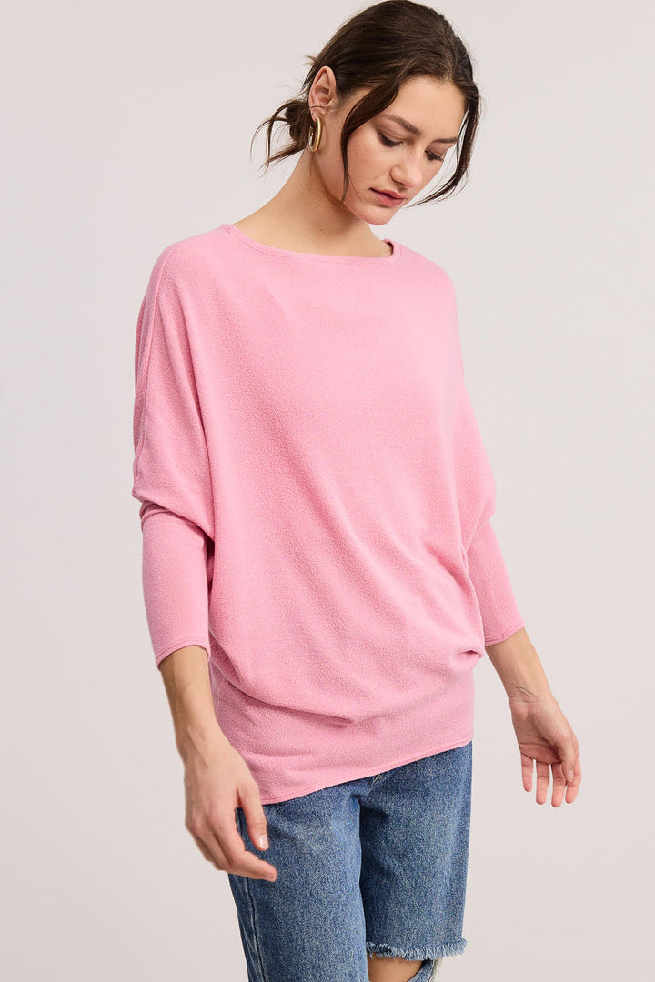 Jolie All Day Slouch Top (Flamingo)