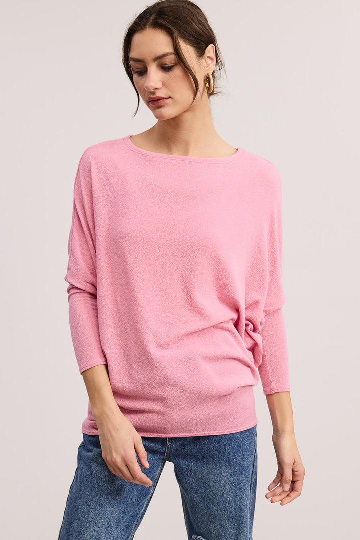 Jolie All Day Slouch Top (Flamingo)