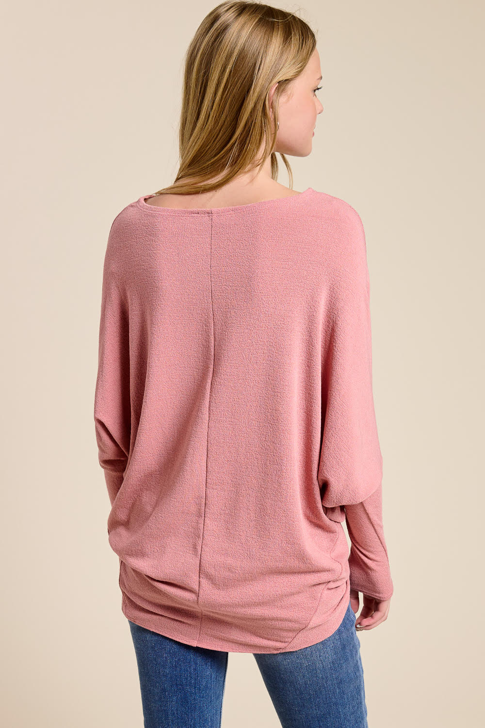 Jolie All Day Slouch Top (Dusty Rose)