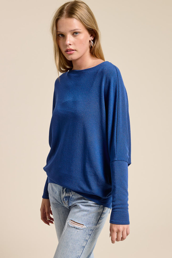 Jolie All Day Slouch Top (Indigo)