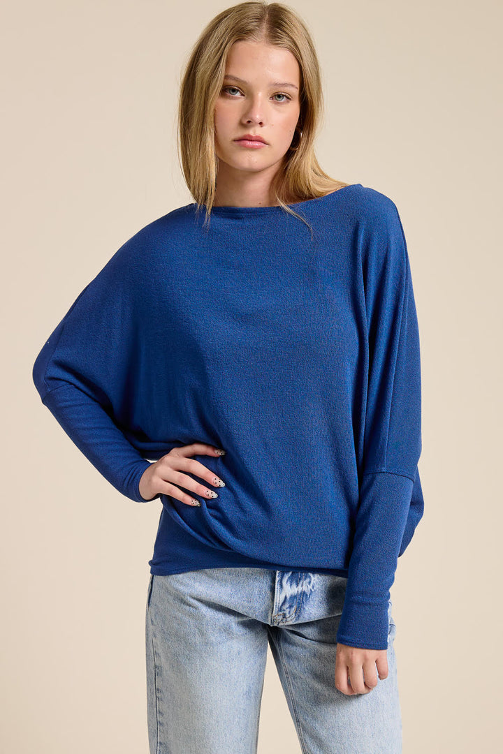 Jolie All Day Slouch Top (Indigo)