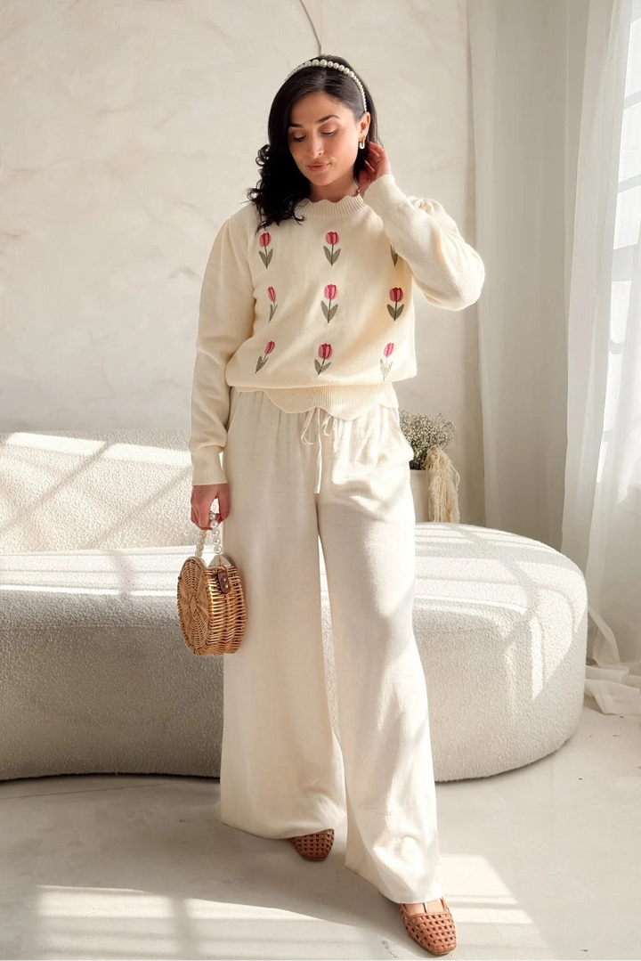 Sunday Edition Scalloped Tulip Sweater