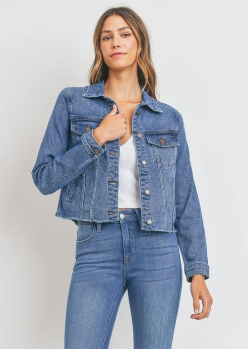 Just Black Denim Jacket (Dark Wash)