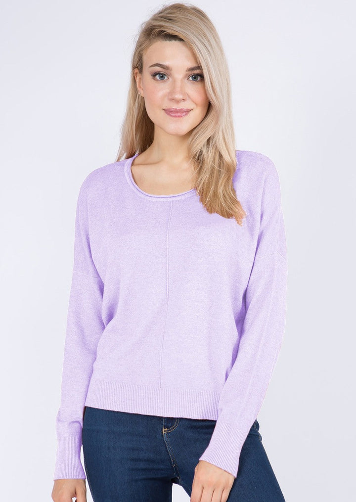 Dreamy Pullover Sweater (Soft Lavender)