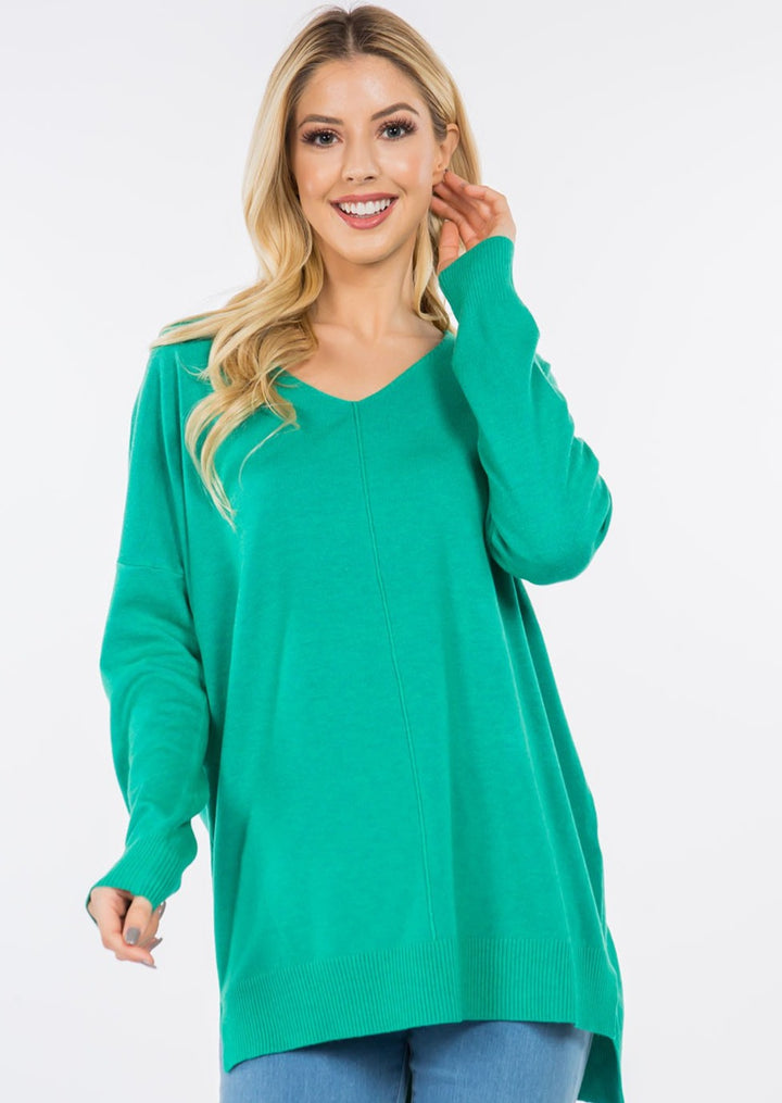 Comfy As Can Be Sweater (Emerald)