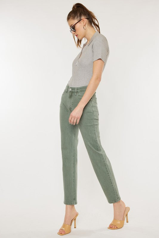 Kancan Olive Slim Leg Jean