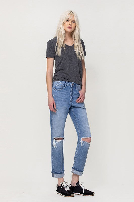 Flying Monkey Distressed Boyfriend Jean