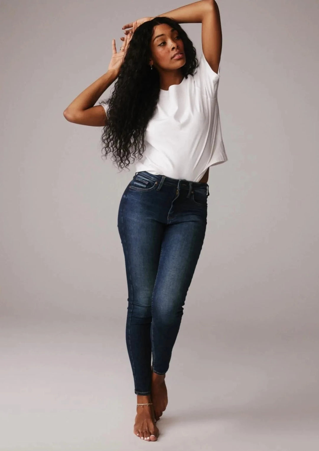 Silver Infinite High Rise Skinny Jean 29