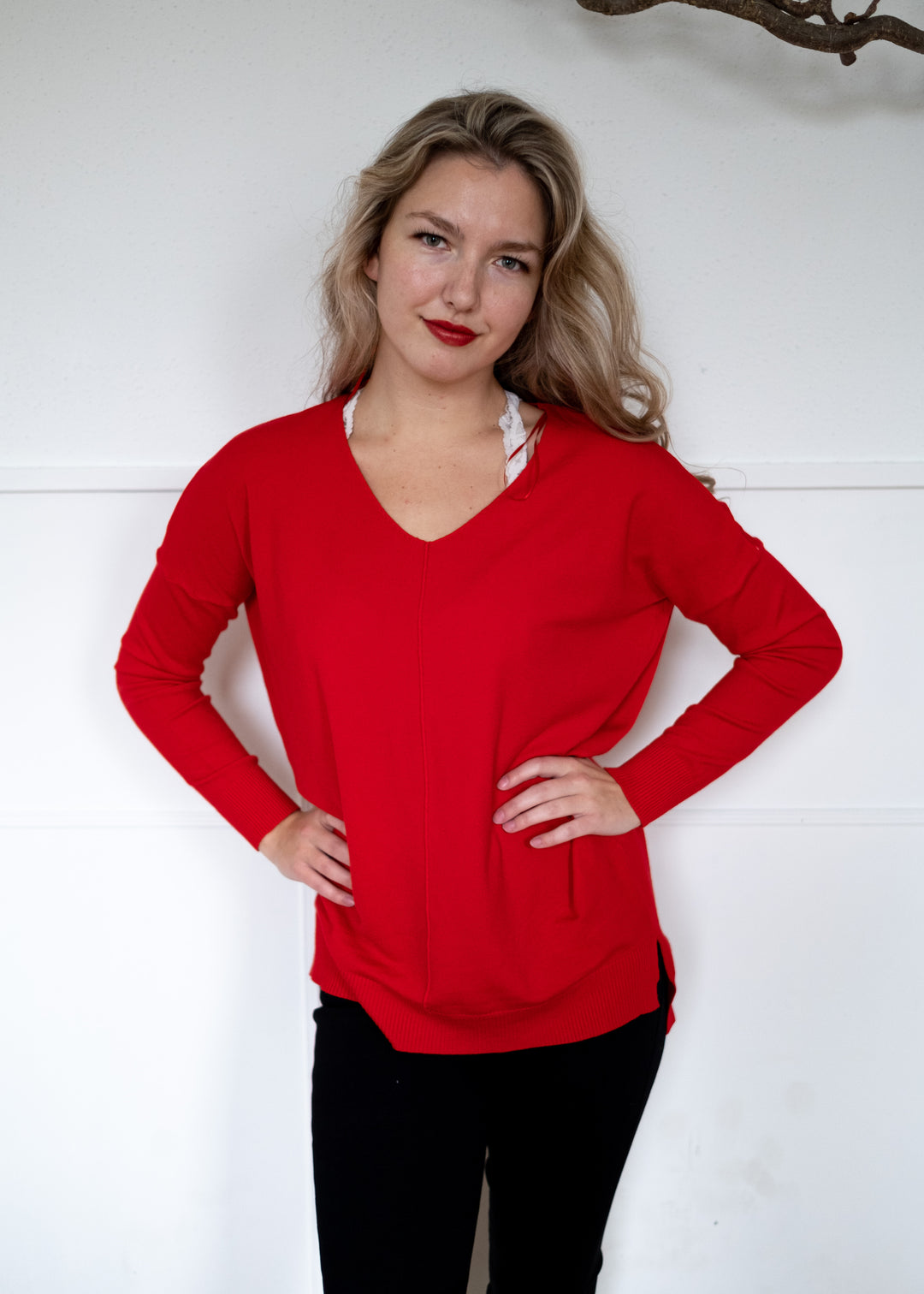 Comfy As Can Be Sweater (Chili Pepper)