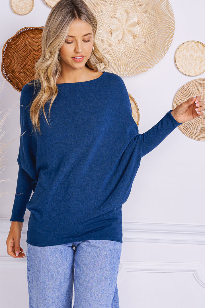 Jolie All Day Slouch Top (Teal)