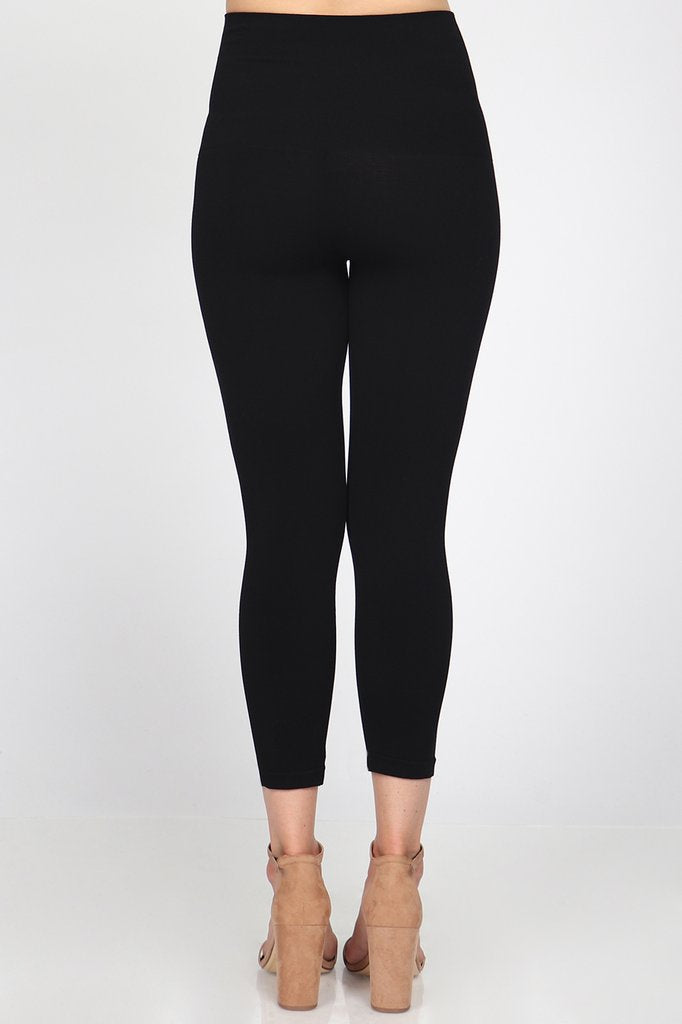 Tummy Tuck Crop Legging (Black)