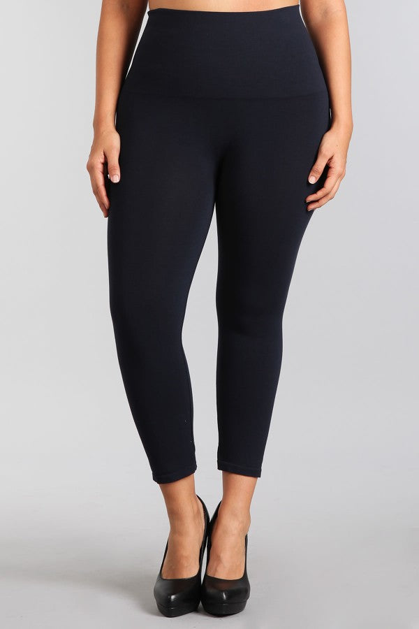 Tummy Tuck Crop Legging (Ink)