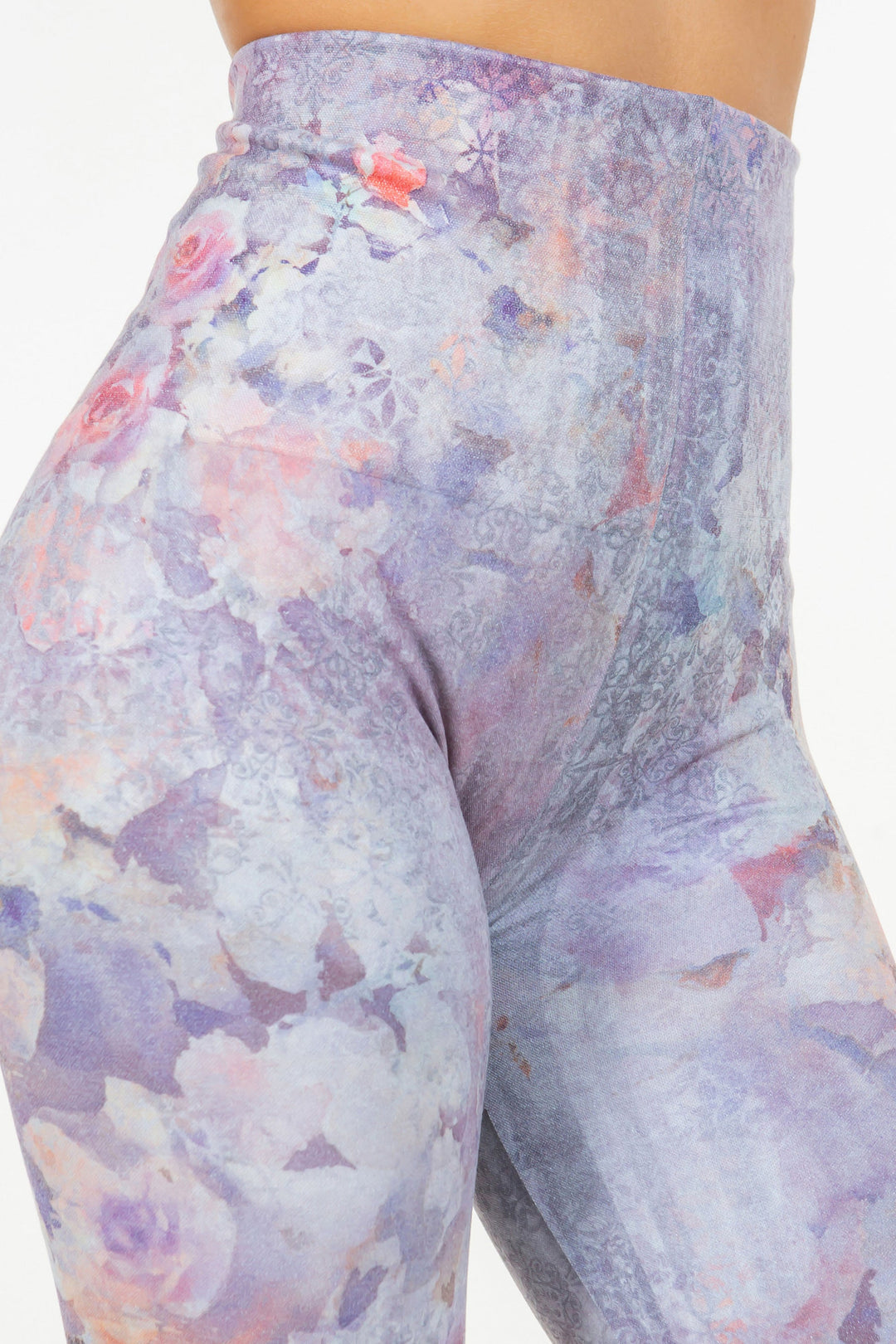 Rose Garden High Rise Crop Legging