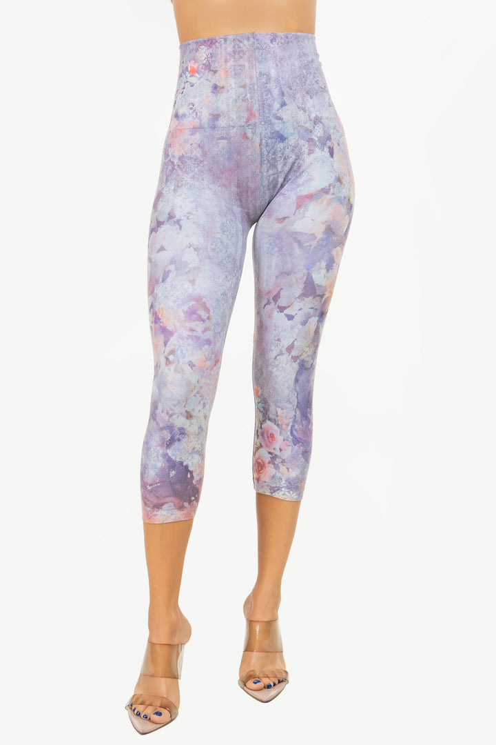 Rose Garden High Rise Crop Legging