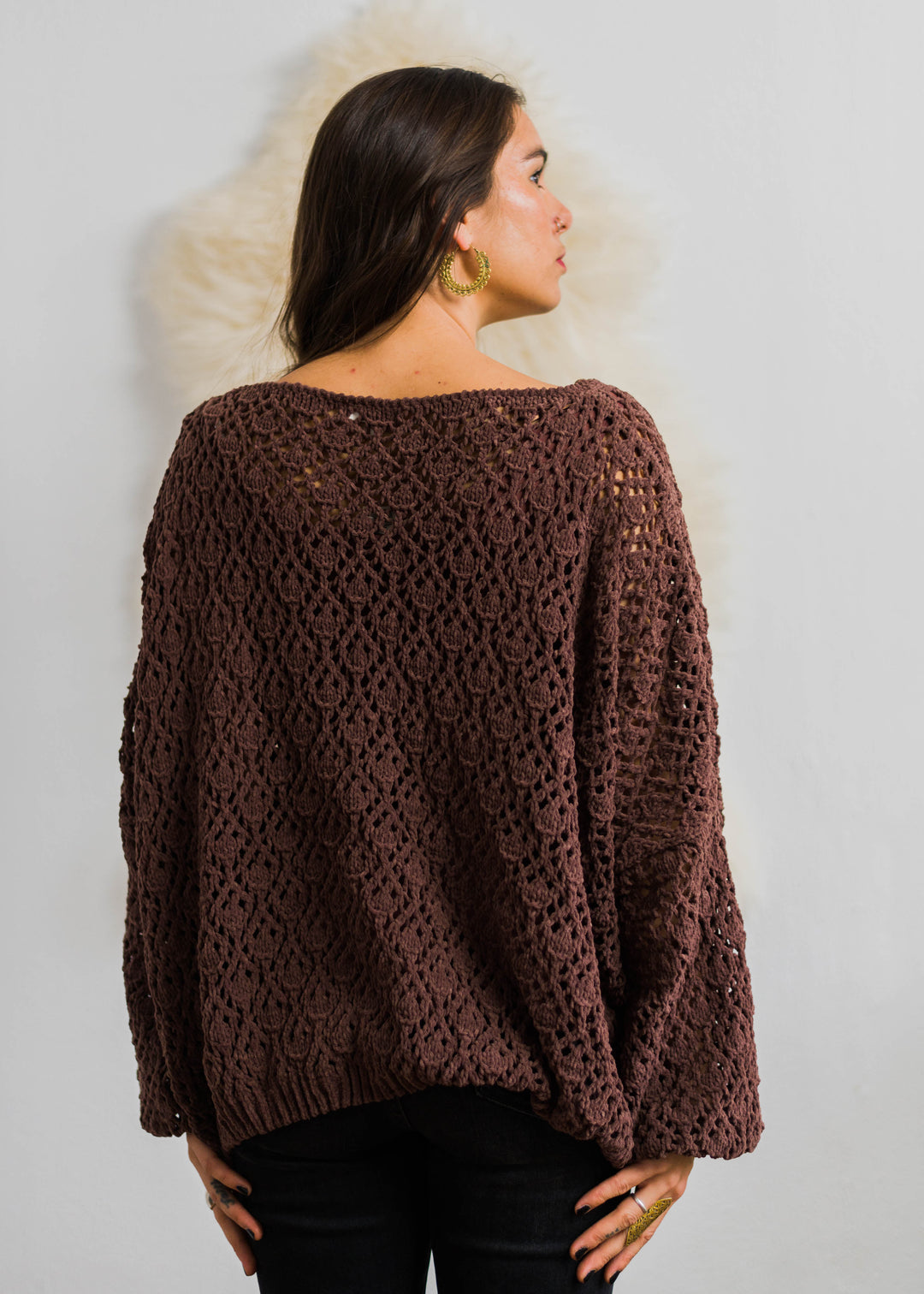My Cozy Tea Time Sweater (Chocolate)