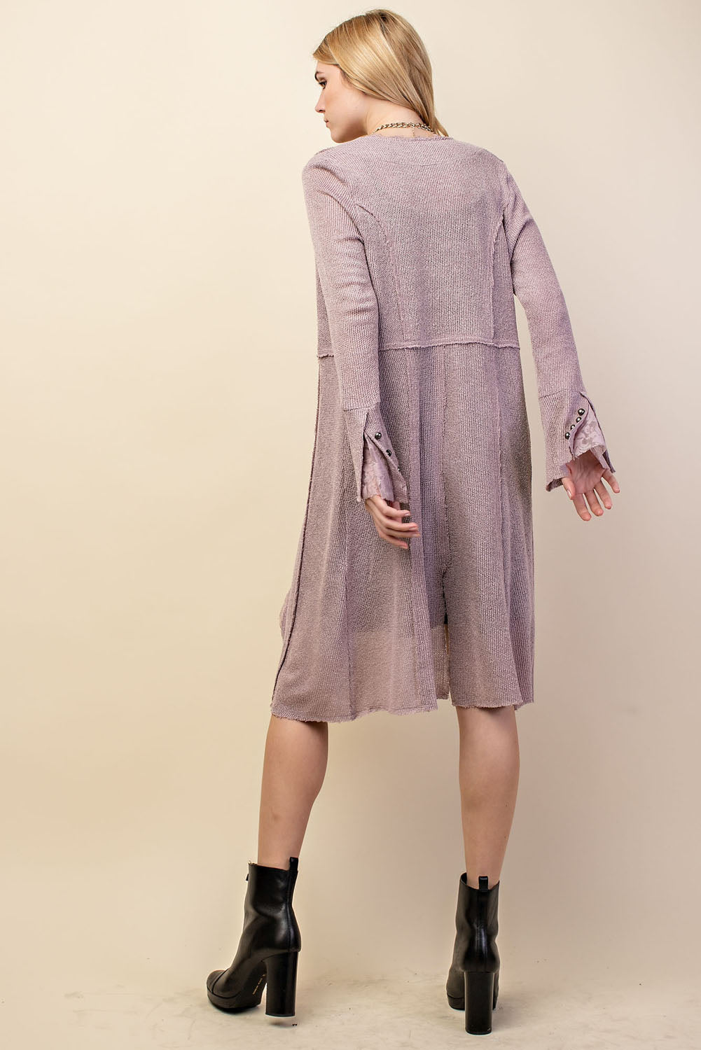 Vocal Macy Cardigan (Mauve)