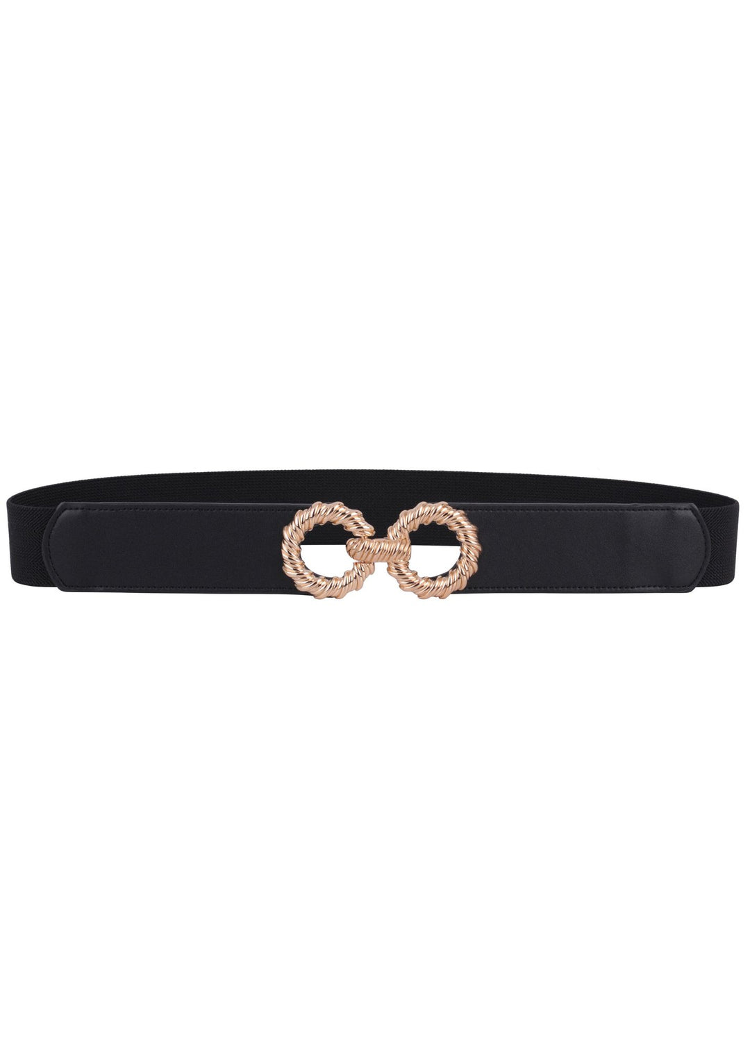 Most Wanted Double Circle Stretch Belt (Black)
