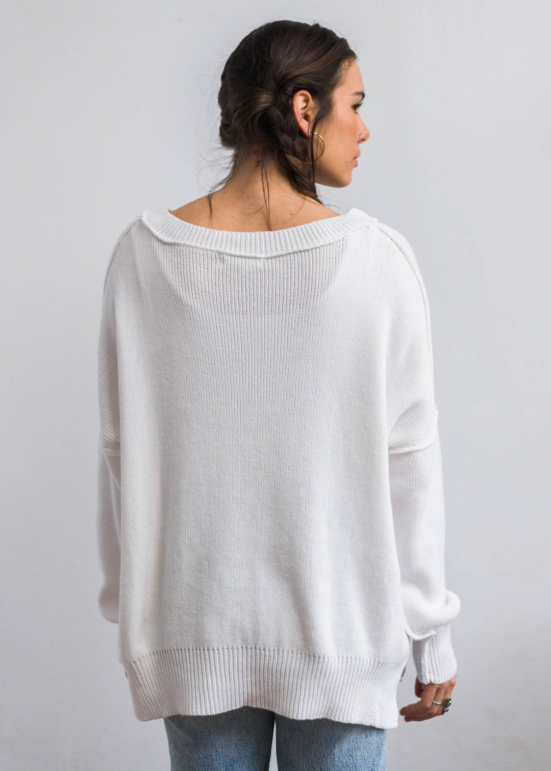 My Cozy At Home Sweater (White)