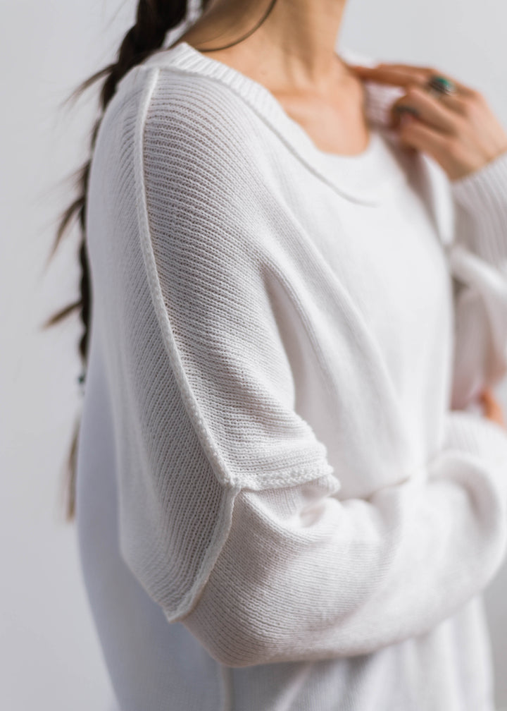My Cozy At Home Sweater (White)