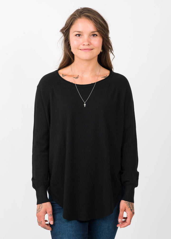 Dreamy Boatneck Sweater (Black)
