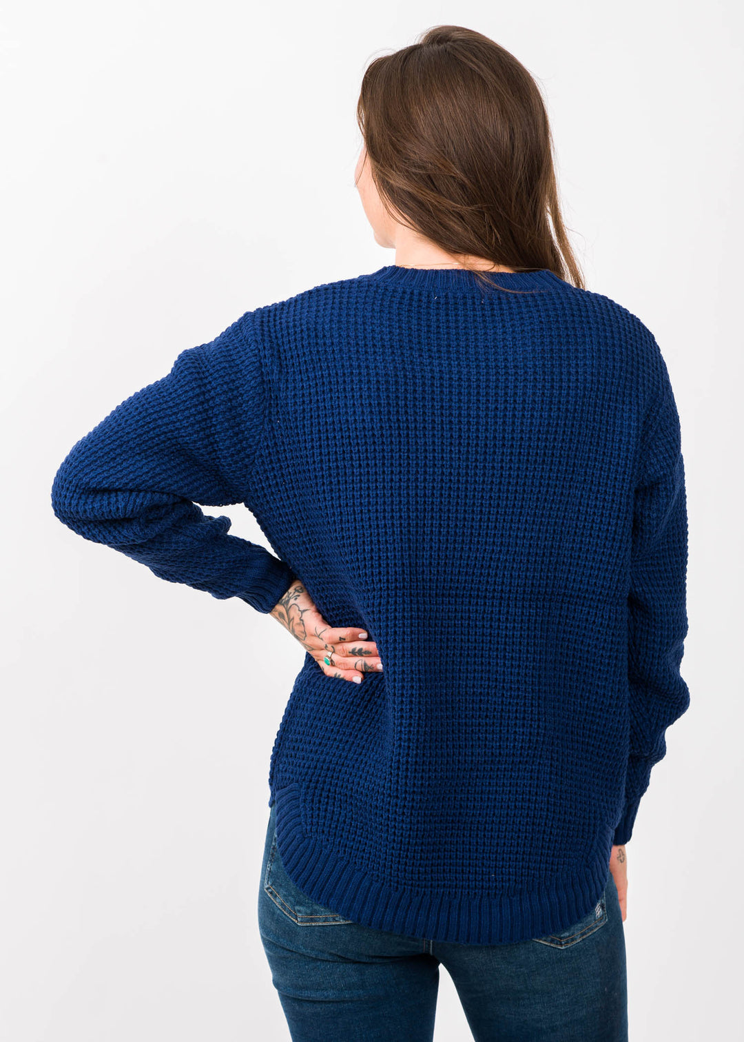 Zen Waffle Sweater (Navy)