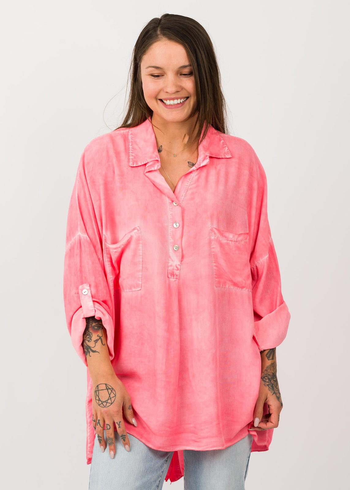 Coral sale shirt womens