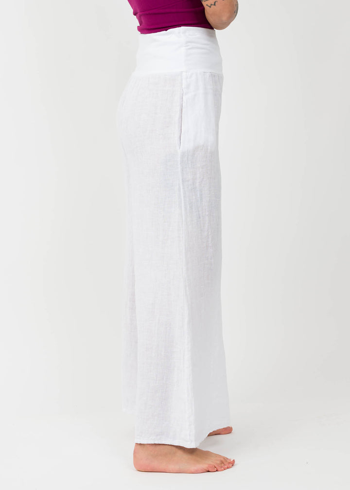 Meo Linen Sorrento Pant (White)