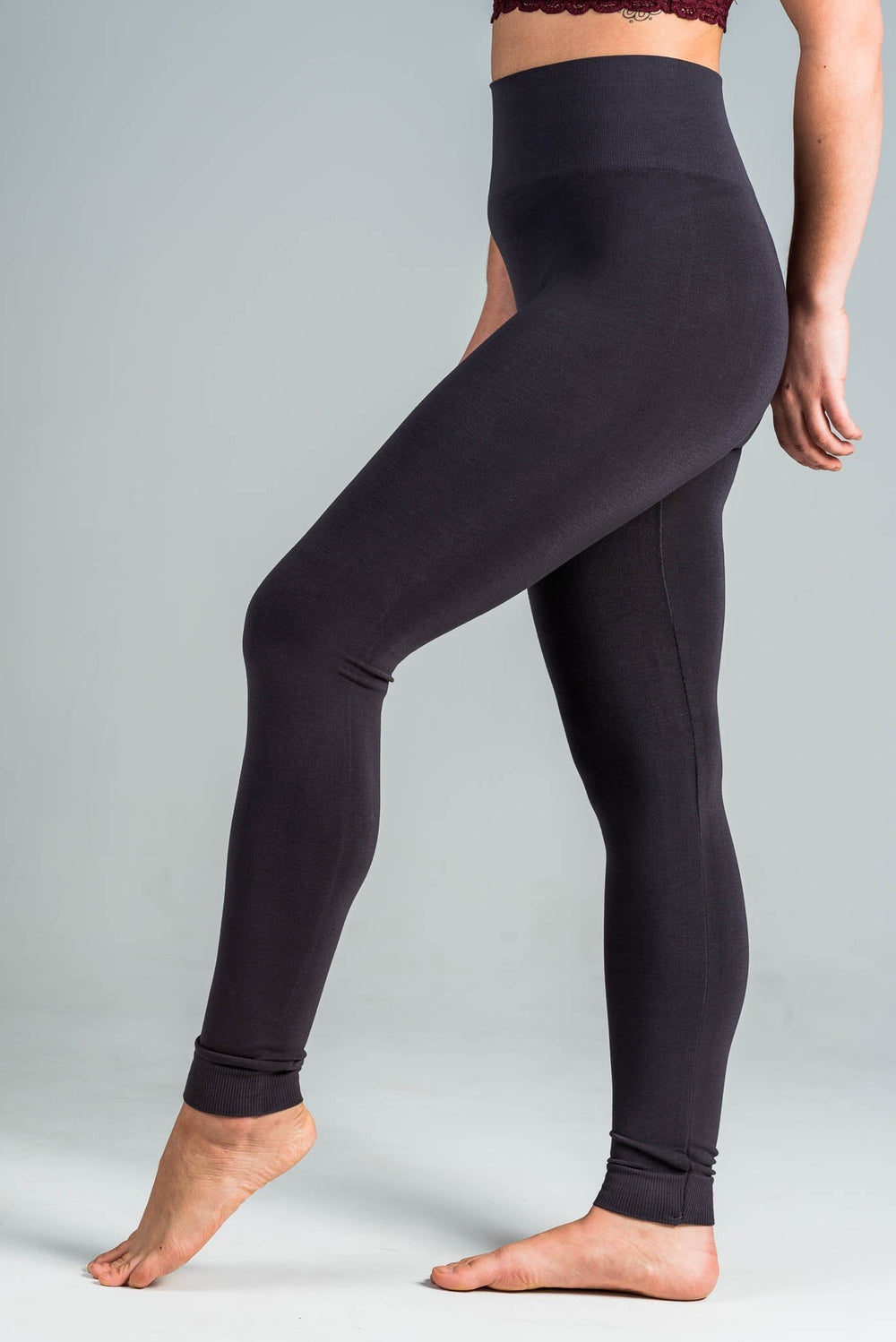 DEVOPS 2 Pack Women's High Waisted Ultra Soft Basic Leggings (Medium,  Black/Black)
